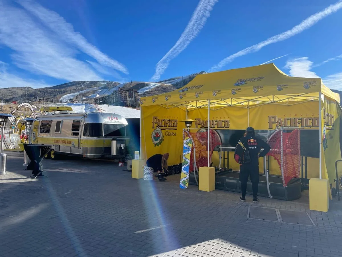 Snow Sports Simulator at Visa Big Air freestyle contest in Copper Mountain, CO