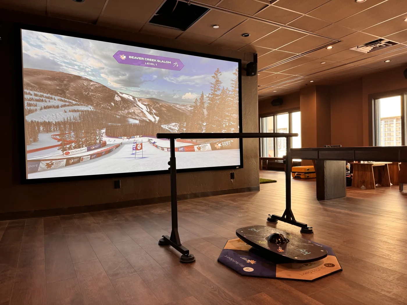 BalancePlay Pro installed in a premium clubhouse lounge