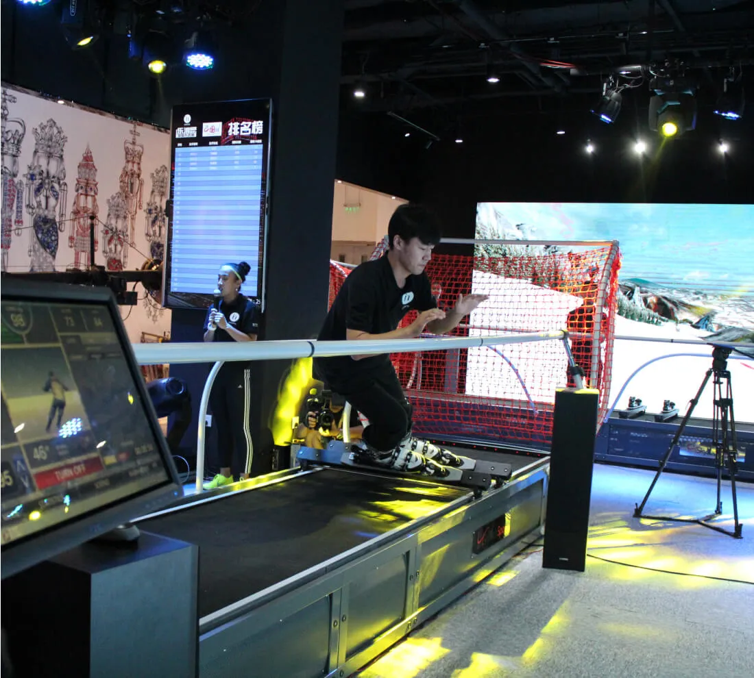 Ski simulator rental event