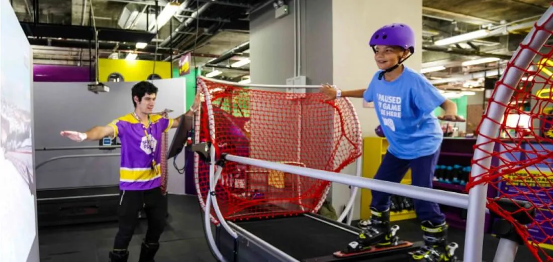 Indoor snowsports simulator event