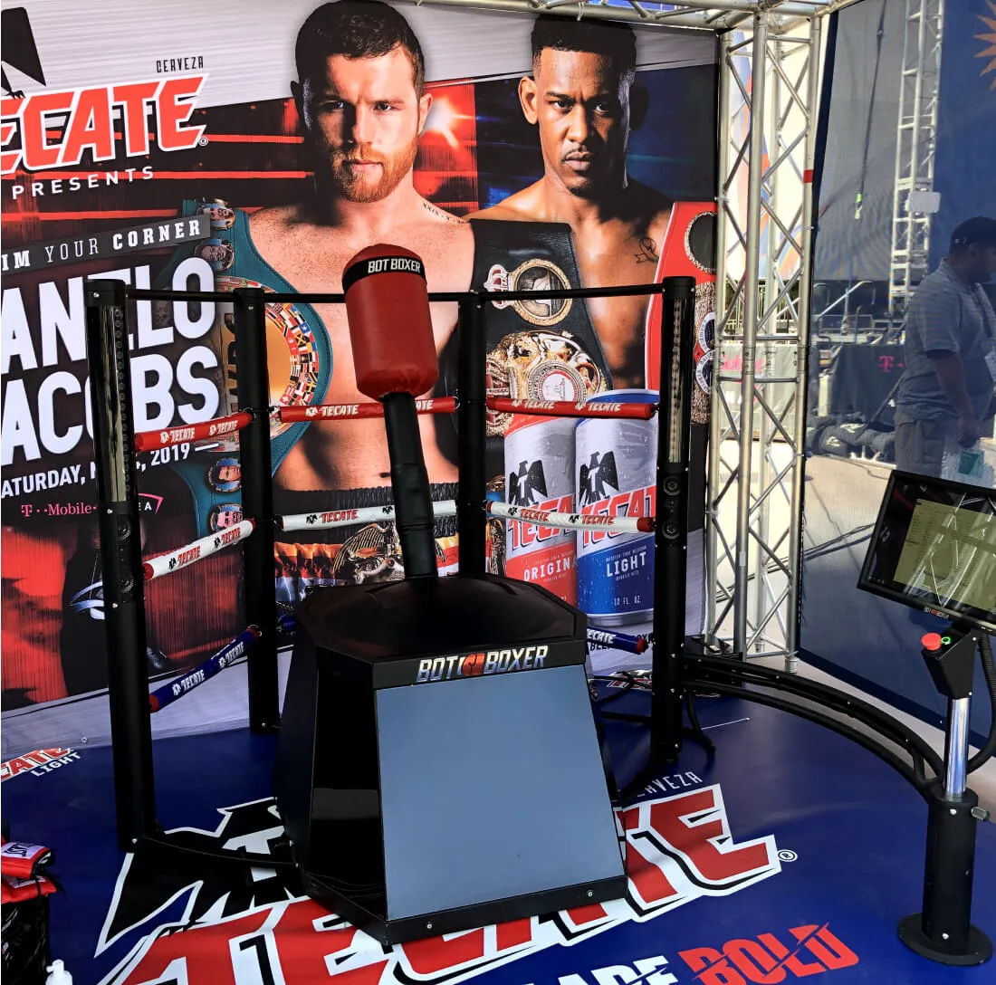 Boxing machine center of attention